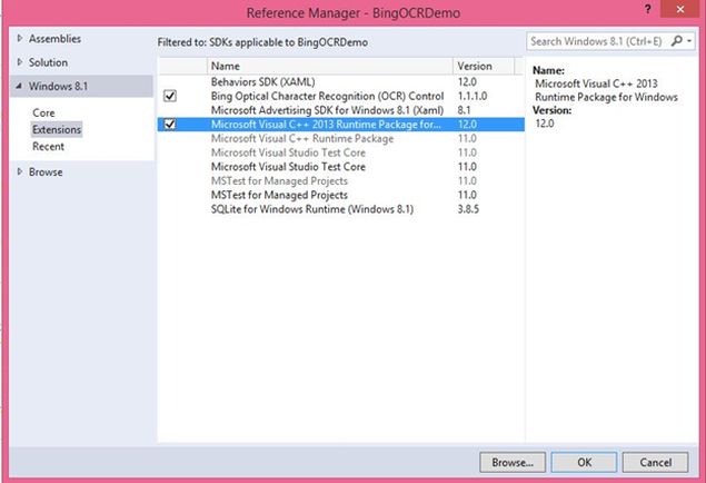 add reference Microsoft Visual C plus